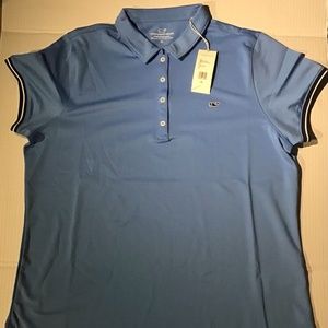 Men’s Vineyard Vines performance blue polo